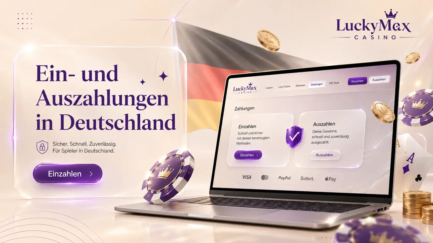 Ein- und Auszahlungen in Deutschland